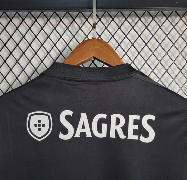 Retro 13-14 Benfica  Away Black/White Jersey - Image 7