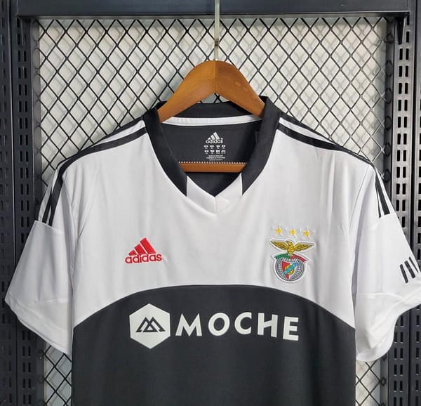 Retro 13-14 Benfica  Away Black/White Jersey - Image 8
