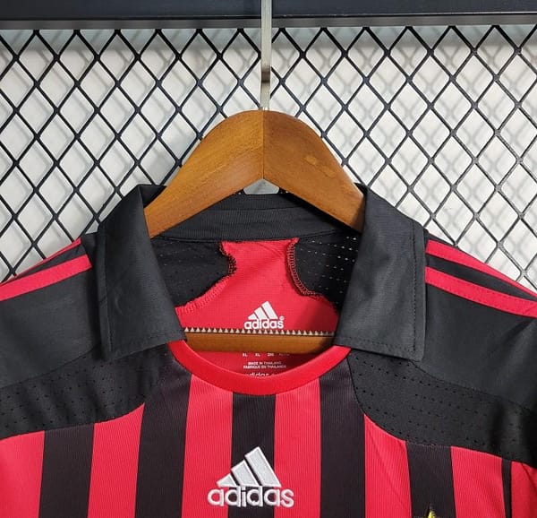 Retro 07-08 AC Milan Home Long Sleeve Jersey - Image 5