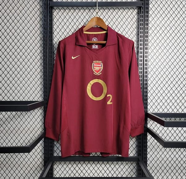 Retro 05-06 Arsenal Home Long Sleeve Jersey