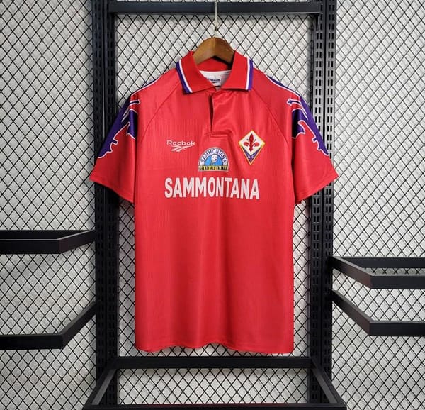 Retro 95-96 Fiorentina Third Red Jersey