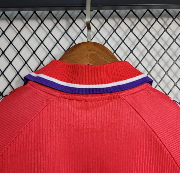 Retro 95-96 Fiorentina Third Red Jersey - Image 3