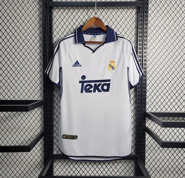 Retro 00-01 Real Madrid Home Jersey