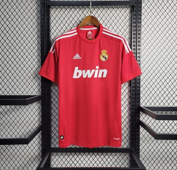 Retro11-12 Real Madrid Away Red Jersey