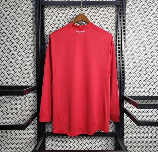 Retro Long Sleeve 11-12 Real Madrid Away Red Jersey - Image 7