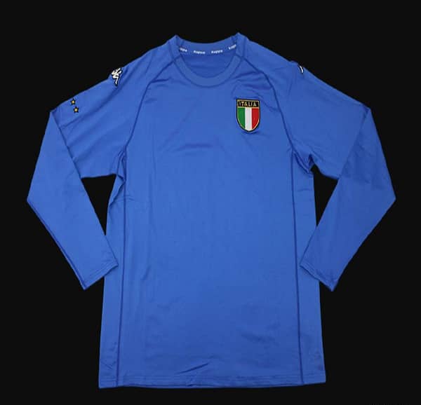 Retro 2000 Italy Home Long Sleeve Jersey