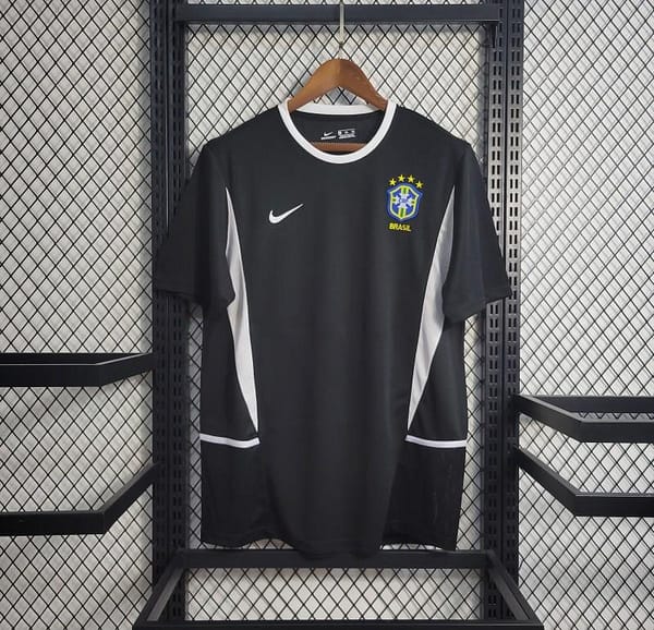 Retro 2002 Brazil Black Goalkeeper Jersey
