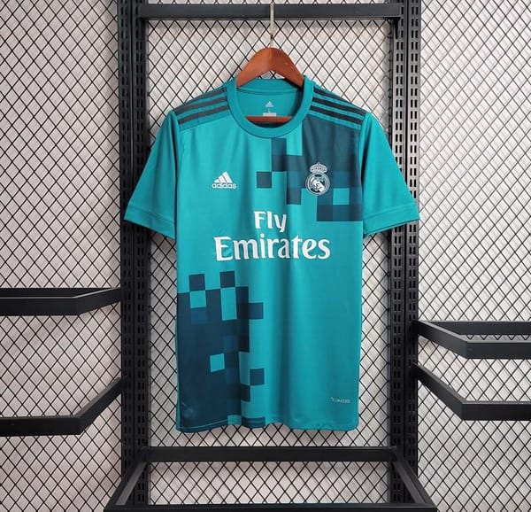 Retro 17-18 Real Madrid Third Blue Jersey