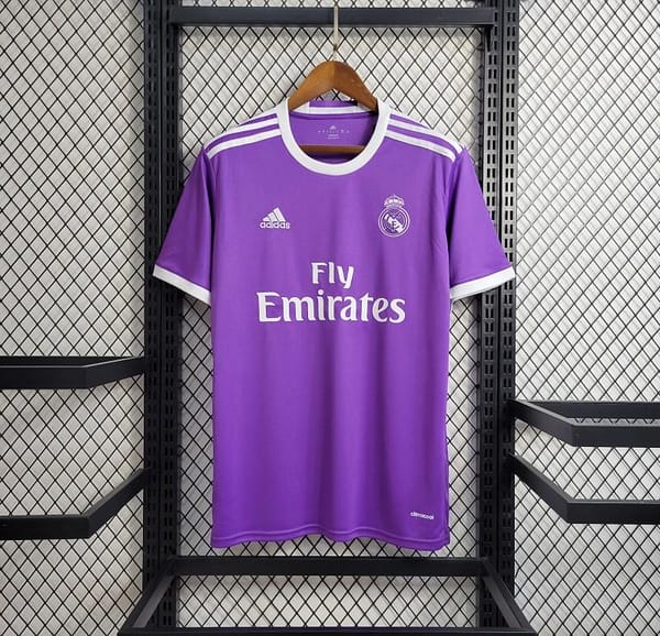 Retro Real Madrid 17/18 Away Purple Jersey