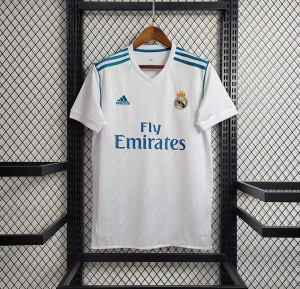 Retro 17/18 Real Madrid Home Jersey