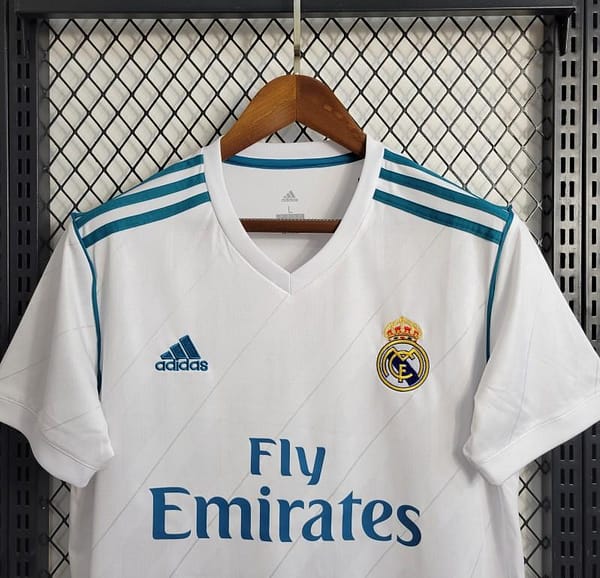 Retro 17/18 Real Madrid Home Jersey - Image 3