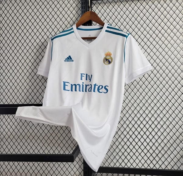 Retro 17/18 Real Madrid Home Jersey - Image 8