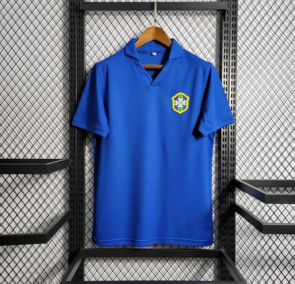 Retro 57-62 Brazil Away Blue Jersey