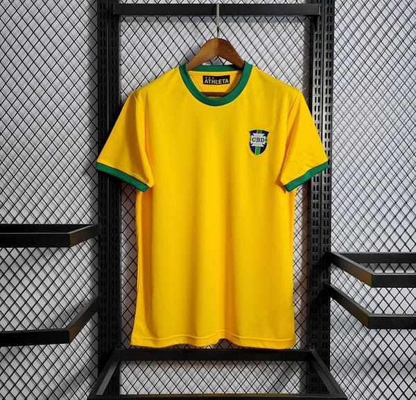 Retro 1970/1972 Brazil Home Jersey