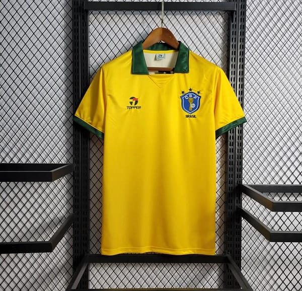 Retro 1988/1990 Brazil Home Jersey