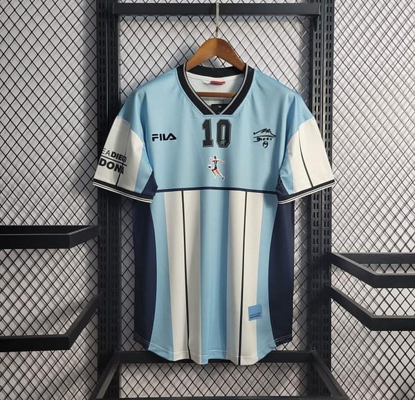 Retro 2001 Argentina Maradona #10 Commemorative Edition Jersey