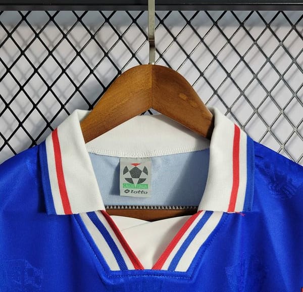 Retro 1998 Croatia Away Blue Jersey - Image 2