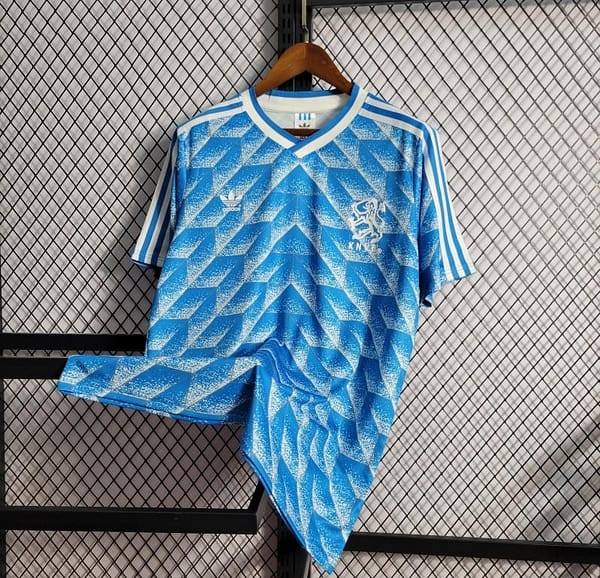 Retro 1988 Netherlands Away Blue Jersey - Image 8