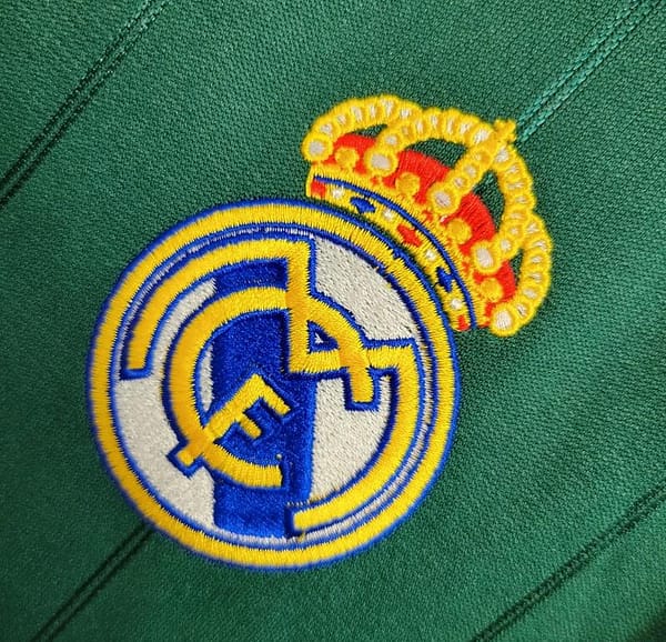 Retro Long Sleeve 2012/13 Real Madrid Third Green Jersey - Image 3
