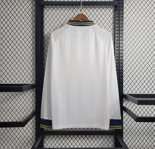 Retro Long Sleeve 2019-20 Real Madrid Training White Jersey - Image 6