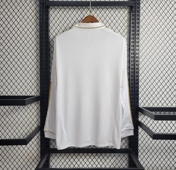 Retro Real Madrid 11/12 Long Sleeve Home Jersey - Image 5