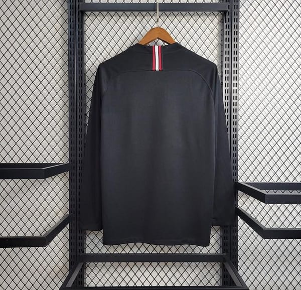 Retro Long Sleeve 18-19 PSG Black Champions League Jersey - Image 3