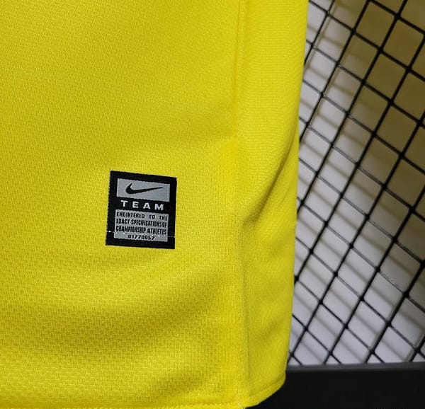 Long Sleeve Retro 08/09 Barcelona Away Yellow Jersey - Image 2
