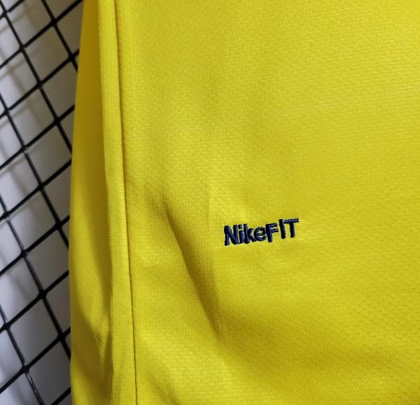 Long Sleeve Retro 08/09 Barcelona Away Yellow Jersey - Image 6