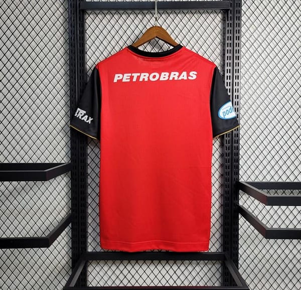 Retro 08-09 Flamengo Third Black Red Jersey - Image 9