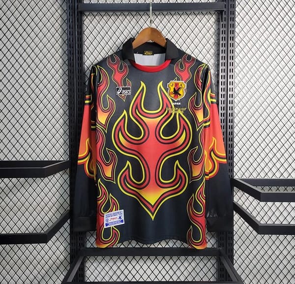 Retro 1998 Japan Goalkeeper Red Flame Jersey