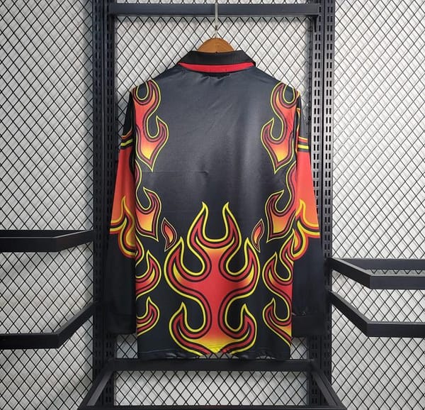 Retro 1998 Japan Goalkeeper Red Flame Jersey - Image 8