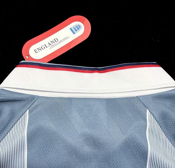 Retro 1996 England Away Soccer Jersey - Image 2