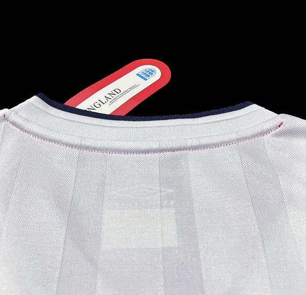 Retro 2002 England Home Soccer Jersey - Image 3