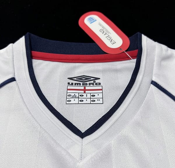Retro 2002 England Home Soccer Jersey - Image 6