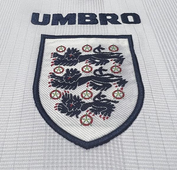 Retro 1996 England Home Soccer Jersey - Image 6