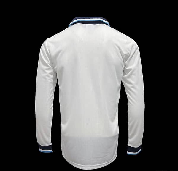 Long Sleeve Retro 1996 England Home Soccer Jersey - Image 2