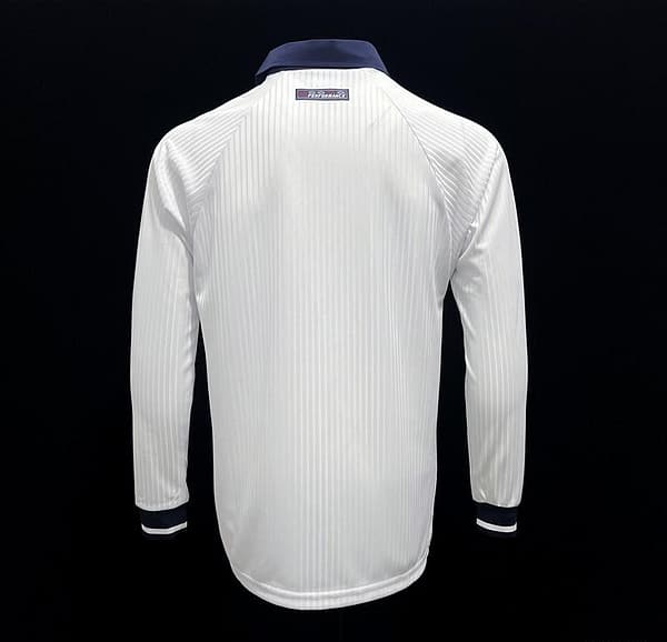 Long Sleeve Retro 1998 England Home Soccer Jersey - Image 3