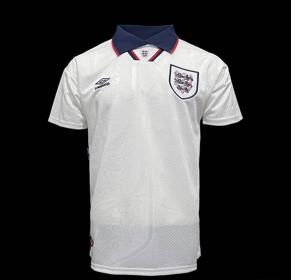 Retro 94/95 England At Home Soccer Jersey