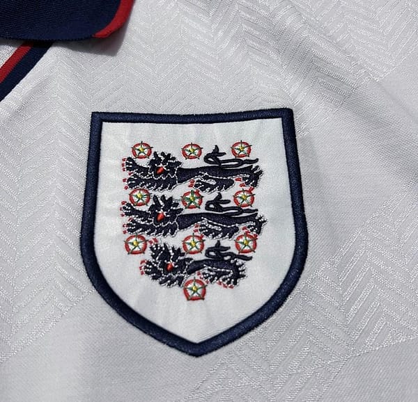 Retro 94/95 England At Home Soccer Jersey - Image 8