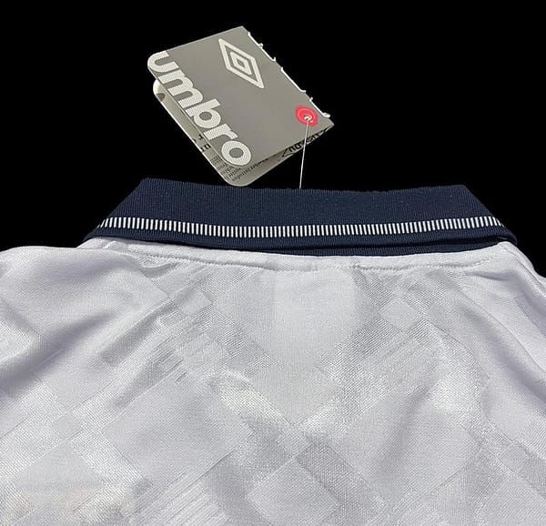 Retro 1990 England Home Soccer Jersey - Image 3