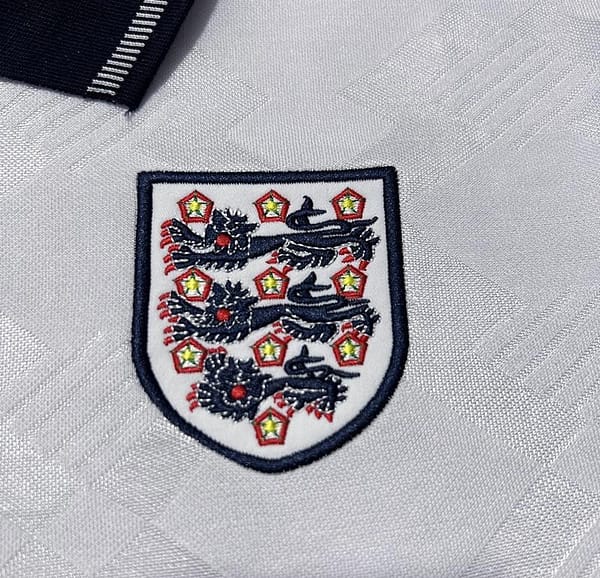 Retro 1990 England Home Soccer Jersey - Image 8