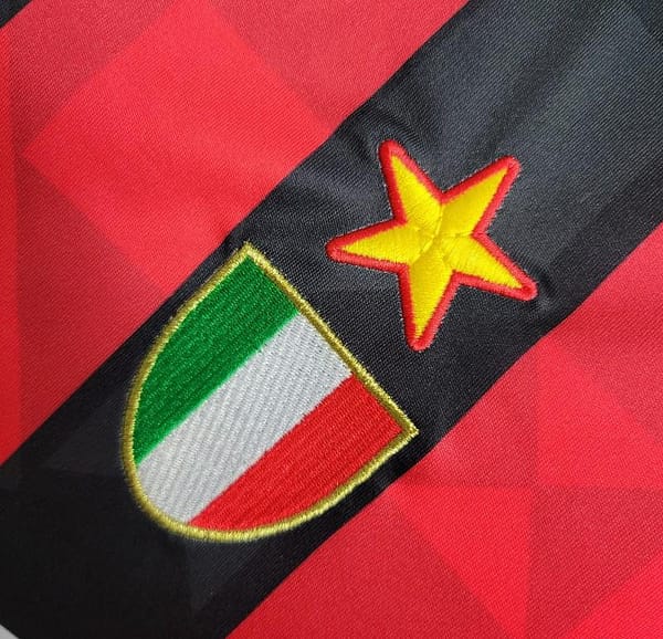 Retro 93-94 AC Milan Home Soccer Jersey - Image 4