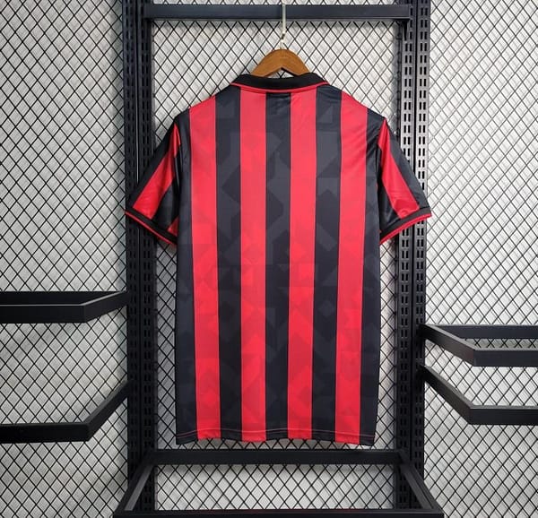 Retro 93-94 AC Milan Home Soccer Jersey - Image 8