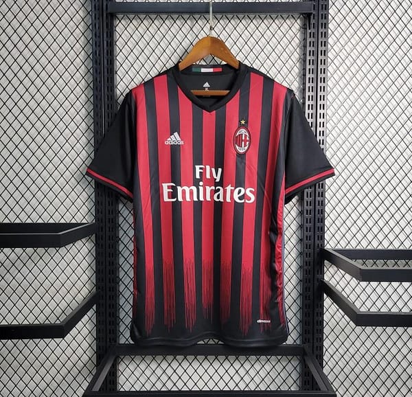 Retro 16-17 AC Milan Home Soccer Jersey