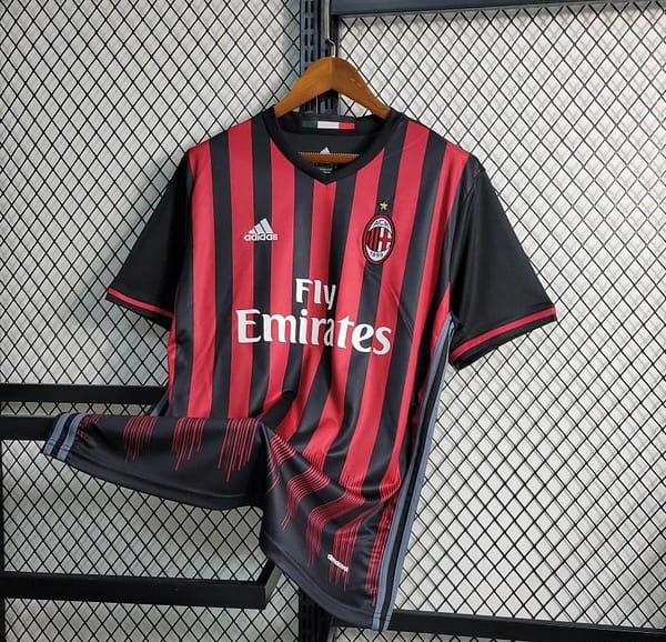 Retro 16-17 AC Milan Home Soccer Jersey - Image 6
