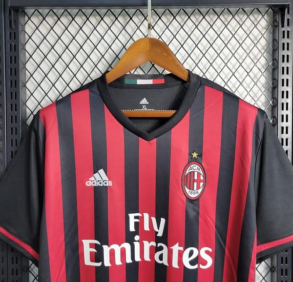Retro 16-17 AC Milan Home Soccer Jersey - Image 8