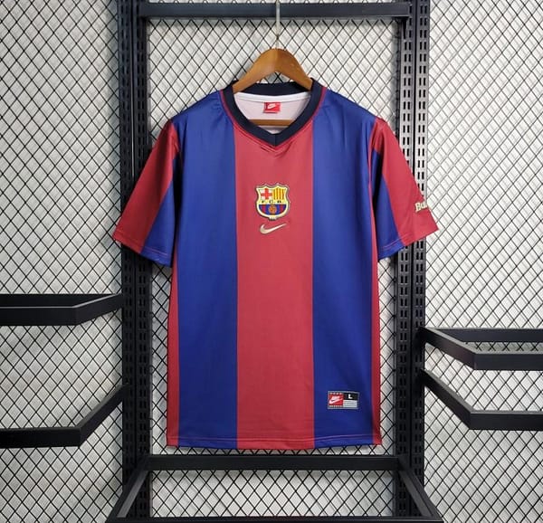 Retro 98-99 Barcelona Home Soccer Jersey