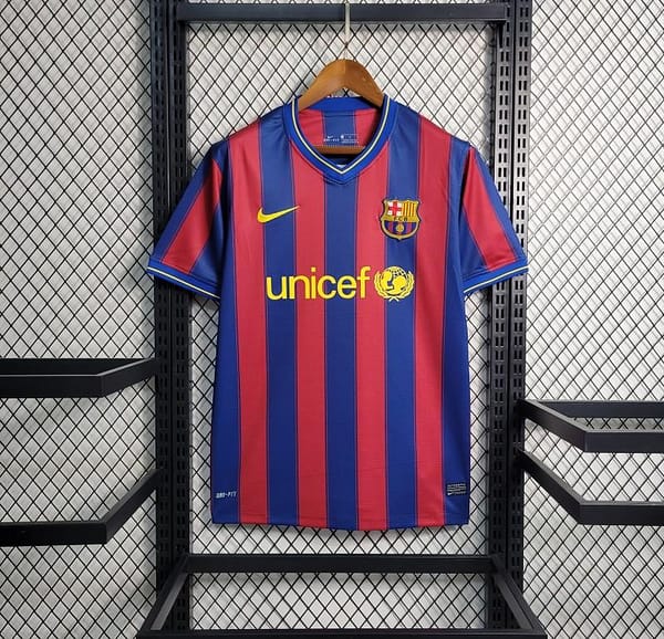 Retro 09-10 Barcelona Home Soccer Jersey