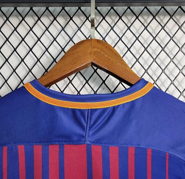 Retro 17-18 Barcelona Home Soccer Jersey - Image 7