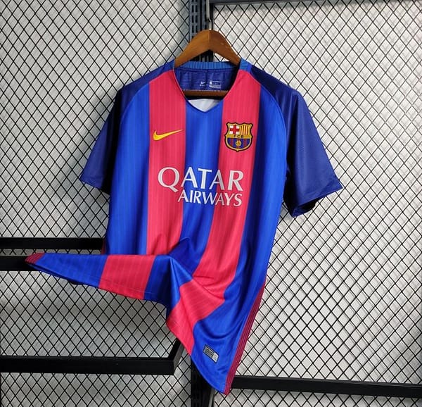 Retro 16-17 Barcelona Home Soccer Jersey - Image 5